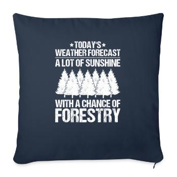 Forester Forestry Forester Forest workers Forest - Sofa pillowcase 17,3'' x 17,3'' (45 x 45 cm) - navy - Front