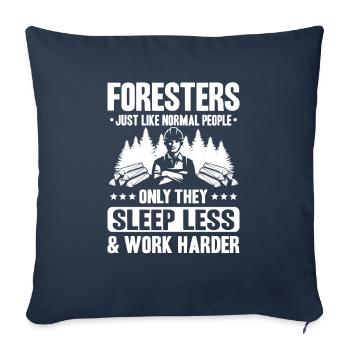 Forester Forestry Forester Forest workers Forest - Sofa pillowcase 17,3'' x 17,3'' (45 x 45 cm) - navy - Front