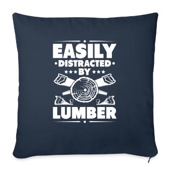 Zimmerer Zimmermann Zimmerei Carpenter Carpentry - Sofa pillowcase 17,3'' x 17,3'' (45 x 45 cm) - navy - Front