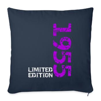 1955 Limited Edition Birthday Gift Wife Husband - Sofa pillowcase 17,3'' x 17,3'' (45 x 45 cm) - navy - Front