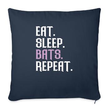 Fledermaus Fledermäuse Bat Bats Fledertier - Sofakissenbezug 45 x 45 cm - Navy - Vorne