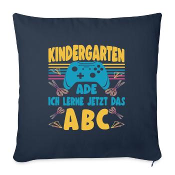 Kindergarten Ade Bye Kita Abgänger 2026 Junge - Sofakissenbezug 45 x 45 cm - Navy - Vorne