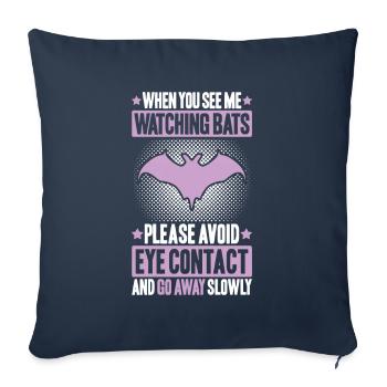 Fledermaus Fledermäuse Bat Bats Fledertier - Sofakissenbezug 45 x 45 cm - Navy - Vorne