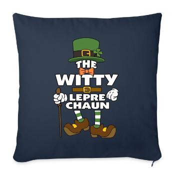 The Witty Leprechaun St Patrick's Day - Sofakissenbezug 45 x 45 cm - Navy - Vorne