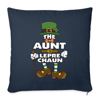The Aunt Leprechaun St Patrick's Day - Sofakissenbezug 45 x 45 cm - Navy - Vorne