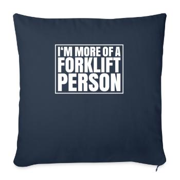 Forklift Driver Forklift Operator - Sofa pillowcase 17,3'' x 17,3'' (45 x 45 cm) - navy - Front