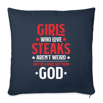 Carnivore Diät Carnivore Ernährung Carnivore Diet - Sofa pillowcase 17,3'' x 17,3'' (45 x 45 cm) - navy - Front