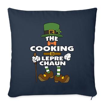 The Cooking Leprechaun St Patrick's Day - Sofakissenbezug 45 x 45 cm - Navy - Vorne