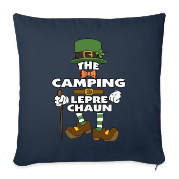 The Camping Leprechaun St Patrick's Day - Sofakissenbezug 45 x 45 cm - Navy - Vorne