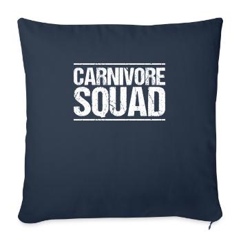 Carnivore Diät Carnivore Ernährung Carnivore Diet - Sofa pillowcase 17,3'' x 17,3'' (45 x 45 cm) - navy - Front