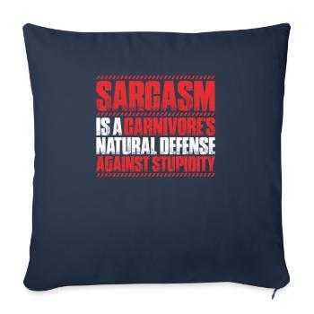 Carnivore Diät Carnivore Ernährung Carnivore Diet - Sofa pillowcase 17,3'' x 17,3'' (45 x 45 cm) - navy - Front