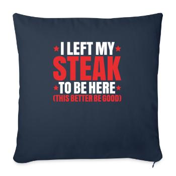 Carnivore Diät Carnivore Ernährung Carnivore Diet - Sofa pillowcase 17,3'' x 17,3'' (45 x 45 cm) - navy - Front