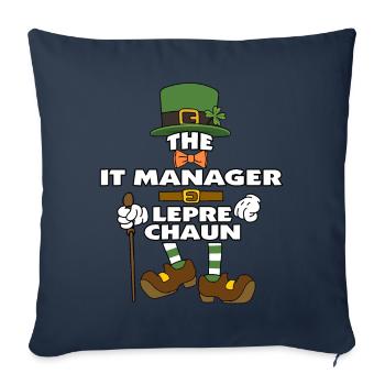 The It Manager Leprechaun St Patrick's Day - Sofakissenbezug 45 x 45 cm - Navy - Vorne