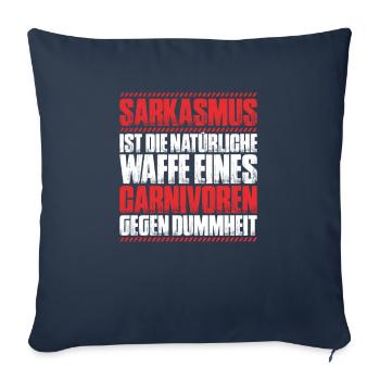 Carnivore Diät Carnivore Ernährung Carnivore Diet - Sofa pillowcase 17,3'' x 17,3'' (45 x 45 cm) - navy - Front