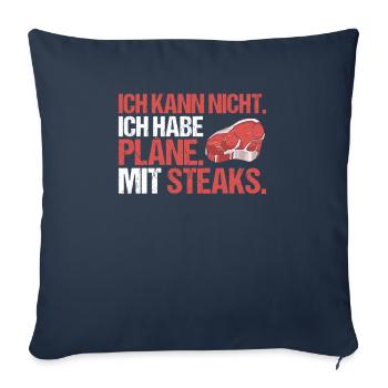 Carnivore Diät Carnivore Ernährung Carnivore Diet - Sofa pillowcase 17,3'' x 17,3'' (45 x 45 cm) - navy - Front