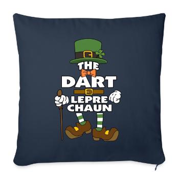 The Dart Leprechaun St Patrick's Day - Sofa pillowcase 17,3'' x 17,3'' (45 x 45 cm) - navy - Front