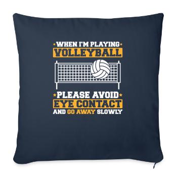 Volleyball Volleyball Player Volleyball Player Volley - Sofa pillowcase 17,3'' x 17,3'' (45 x 45 cm) - navy - Front
