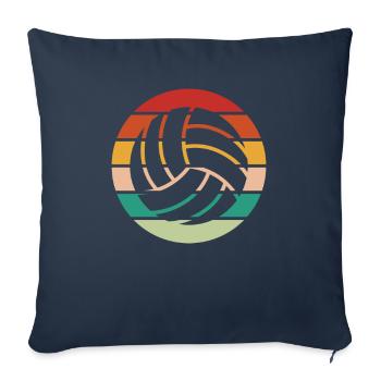 Volley-ball Volleyball Volleyball Joueur Volley - Housse de coussin décorative 45 x 45 cm - bleu marine - Devant