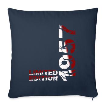 1957 édition limitée anniversaire cadeau femme mari - Housse de coussin décorative 45 x 45 cm - bleu marine - Devant