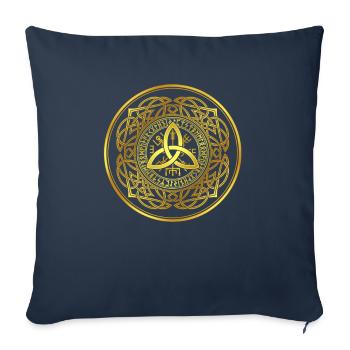 Viking Valknut I Nordic Runes - Sofa pillowcase 17,3'' x 17,3'' (45 x 45 cm) - navy - Front