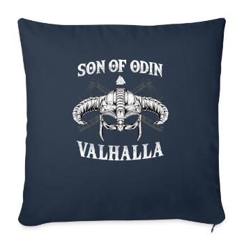 Son Of Odin I Valhalla Viking - Sofa pillowcase 17,3'' x 17,3'' (45 x 45 cm) - navy - Front