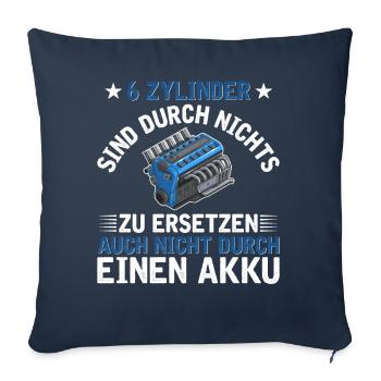 6 Zylinder Tuner Tuning V6 - Sofakissenbezug 45 x 45 cm - Navy - Vorne