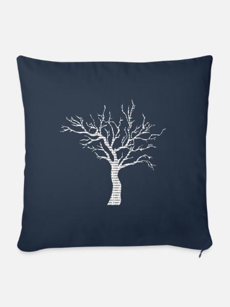 Binary Tree Admin Hacker Coder Programmierer - Sofakissenbezug 45 x 45 cm - Navy