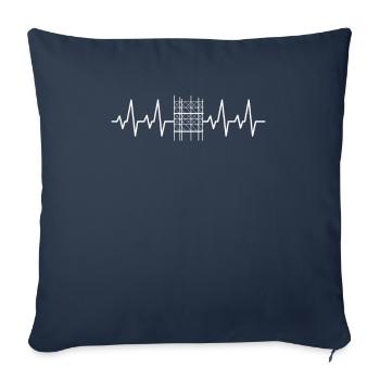 Scaffolding Scaffolding Scaffolder - Sofa pillowcase 17,3'' x 17,3'' (45 x 45 cm) - navy - Front