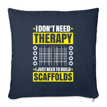 Scaffolding Scaffolding Scaffolder - Sofa pillowcase 17,3'' x 17,3'' (45 x 45 cm) - navy - Front