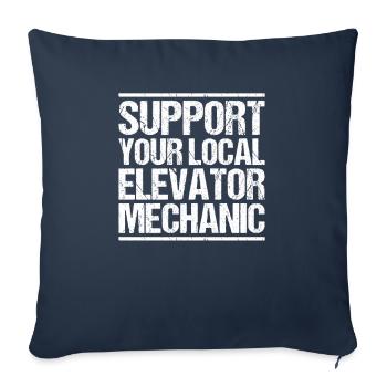 Elevator Fitter Elevator Mechanic Elevator Mechanic - Sofa pillowcase 17,3'' x 17,3'' (45 x 45 cm) - navy - Front