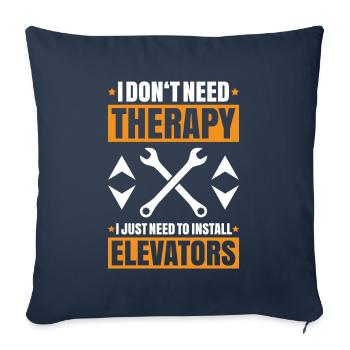 Elevator Fitter Elevator Mechanic Elevator Mechanic - Sofa pillowcase 17,3'' x 17,3'' (45 x 45 cm) - navy - Front