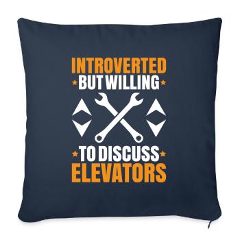 Elevator Fitter Elevator Mechanic Elevator Mechanic - Sofa pillowcase 17,3'' x 17,3'' (45 x 45 cm) - navy - Front