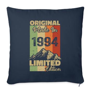 1994 Original - Fabriqué en 1994 - Edition Limitée - Housse de coussin décorative 45 x 45 cm - bleu marine - Devant