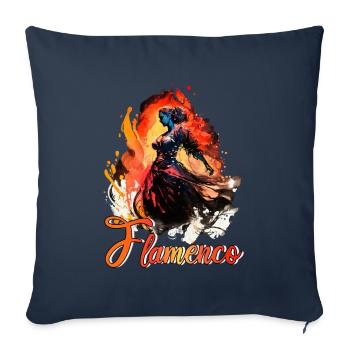 Flamenco Tanz Andalusien Spanischer Tanz - Sofakissenbezug 45 x 45 cm - Navy - Vorne