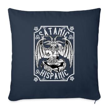 43171603190464907 avant - Housse de coussin décorative 45 x 45 cm - bleu marine - Devant