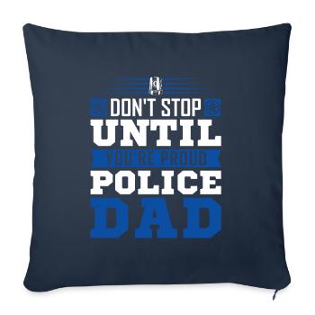 Polizei Polizist Polizeibeamte - Sofakissenbezug 45 x 45 cm - Navy - Vorne