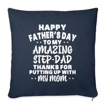 Happy Father's Day Father-in-Law Father's Day - Sofa pillowcase 17,3'' x 17,3'' (45 x 45 cm) - navy - Front