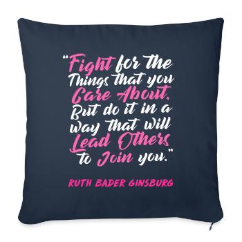 Woman Rights 7 - Sofa pillowcase 17,3'' x 17,3'' (45 x 45 cm) - navy - Front