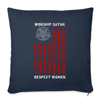 69101603191548027 avant - Housse de coussin décorative 45 x 45 cm - bleu marine - Devant