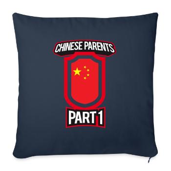 Best Education Chinese Parents Part 1 - Sofa pillowcase 17,3'' x 17,3'' (45 x 45 cm) - navy - Front