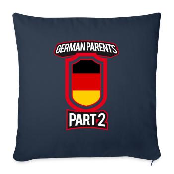 Best Education German Parents Part 2 - Sofa pillowcase 17,3'' x 17,3'' (45 x 45 cm) - navy - Front