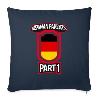 Best Education German Parents Part 1 - Sofa pillowcase 17,3'' x 17,3'' (45 x 45 cm) - navy - Front