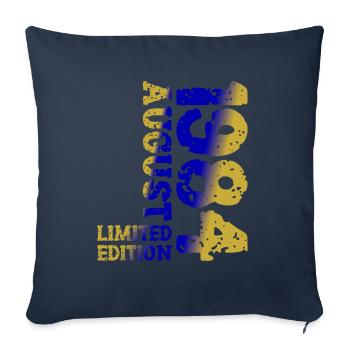 1984 Août Édition Limitée 39e Tenue d’anniversaire - Housse de coussin décorative 45 x 45 cm - bleu marine - Devant