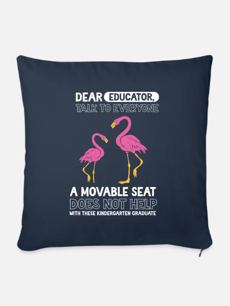 Flamingo Kita Kindergarten 2023 - Sofakissenbezug 45 x 45 cm - Navy