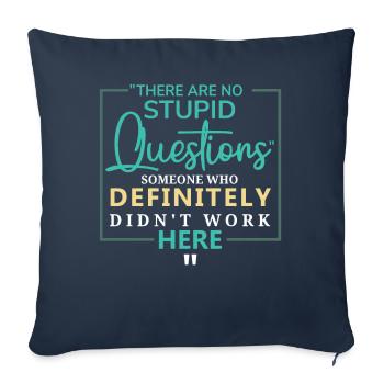 Sarcastic Coworker Ironic Saying - Sofa pillowcase 17,3'' x 17,3'' (45 x 45 cm) - navy - Front