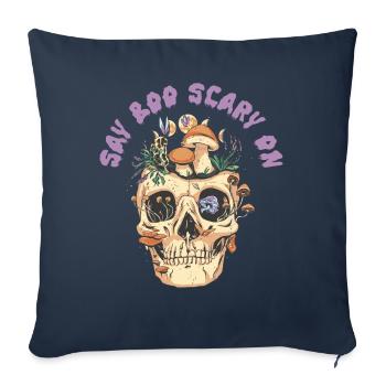 Say Boo Scary On Funny Halloween - Sofa pillowcase 17,3'' x 17,3'' (45 x 45 cm) - navy - Front