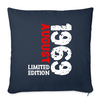 1969 August Limited Edition 54th Birthday Outfit - Sofa pillowcase 17,3'' x 17,3'' (45 x 45 cm) - navy - Front