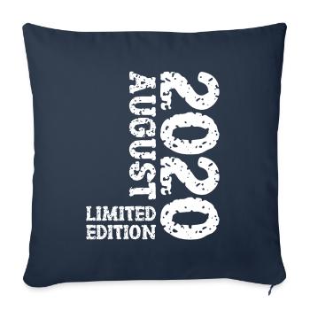 2020 août édition limitée 3e anniversaire tenue - Housse de coussin décorative 45 x 45 cm - bleu marine - Devant
