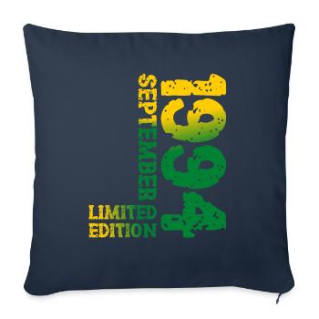 1994 September Limited Edition 29th Birthday Deco - Sofa pillowcase 17,3'' x 17,3'' (45 x 45 cm) - navy - Front