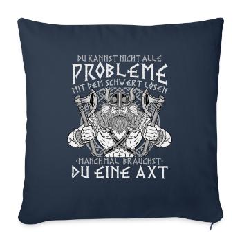 front 55611602760395856 - Sofa pillowcase 17,3'' x 17,3'' (45 x 45 cm) - navy - Front